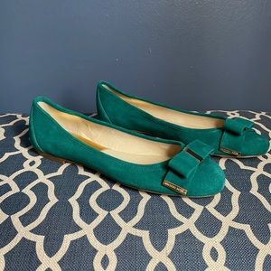 Michael Kors dark teal flats Size 9 New Never worn Without box